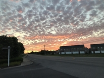Sunset in my town from last summer