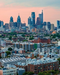 Sunset in Philadelphia Pennsylvania