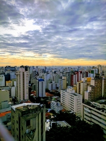 Sunset in So Paulo Brazil