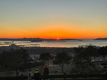 Sunset in the Bay Area California USA
