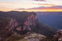 Sunset in the Blue Mountains Australia 