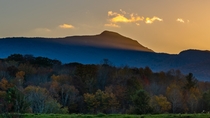 Sunset in the Blue Ridge Mountains North Carolina 