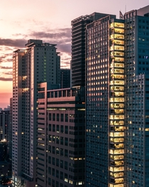 Sunset in the city - Makati Philippines