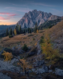 Sunset in the Dolomites Italy  Ig chris_shovel