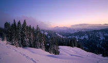 Sunset in the German Alps 