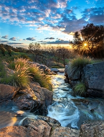 Sunset in the hills of Perth Western Australia OC x