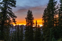 Sunset in the Maroon Bells Snowmass Wilderness Colorado 