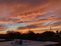 Sunset in Tucson AZ tonight