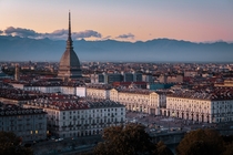 Sunset in Turin Italy