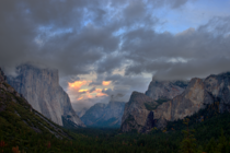 Sunset in Yosemite Valley 