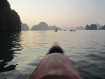 Sunset Kayak Ha Long Bay Vietnam 