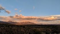 Sunset last night near Taos NM 
