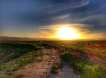 Sunset near Vernalis California 