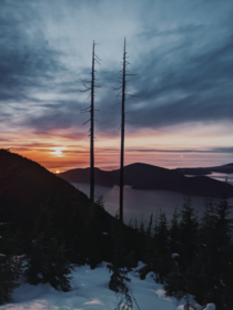 Sunset on Cypress Mountain British Columbia 