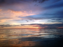 Sunset on Fred Howard Beach FL 