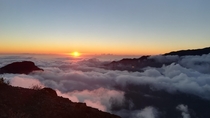 Sunset on the Crater of La Palma 