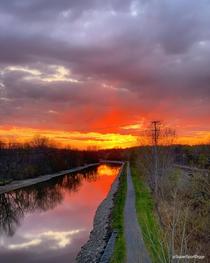 Sunset on the Erie Canal