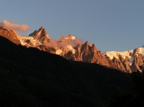 Sunset on the French alps  x