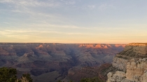Sunset on the South Rim Grand Canyon 