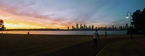 Sunset over Perth Australia 