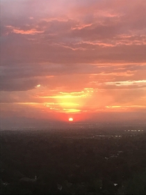 Sunset over Salt Lake Valley 