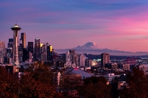 Sunset over Seattle 