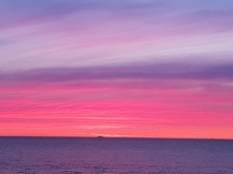 Sunset over the ocean in Fremantle Western Australia 