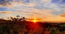 Sunset over Warwickshire England x 
