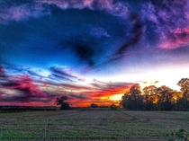 Sunset sky - England 