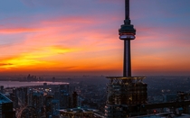 Sunset views in Toronto Canada