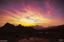 Sunsets in Oman never disappoint