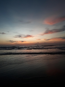 Sunsets like this Candolim beach Goa India 