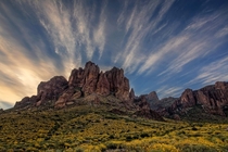 Superstition Mountains AZ USA 