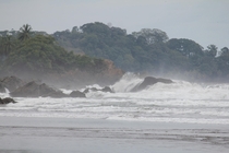 Surf on South Pacific Coast of Costa Rica 