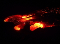 Surface Flowing Lava - Kilauea -- 