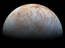 Surface of Jupiters moon Europa