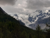 Swiss Alps Bernina mountain massif 