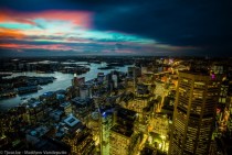 Sydney Australia from day to night 