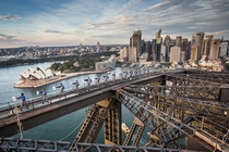 Sydney Australia from the Harbour Bridge 