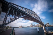 Sydney Harbour Bridge xpx from North Sydney facing south