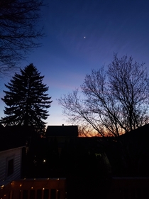Syracuse Ny- dusk with Venus shining bright First post - what Ive seen so far on here is so amazingly beautiful Hope I can add to it