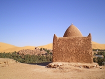 Taghit Algeria is situated on an oasis in the Sahara Desert 