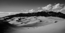 Taken from the top of a dune in the Great Sand Dunes National Park Colorado 