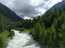Taken while riding the Bernina express near Pontresina Switzerland 