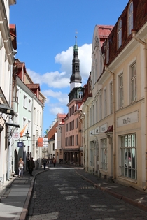 Tallinn inside the old city Taken May 