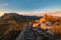 Tasmanian Landscape Mt Hugel in Lake St Clair National Park 