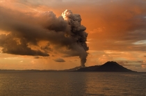 Tavurvur an active stratovolcano near Rabaul in Papua New Guinea by Taro Taylor 