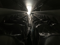 Temporally Abandoned Passenger Aircraft interior
