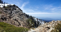Thats a big rock Big Baldy Trail Sequoia National Park CA USA 