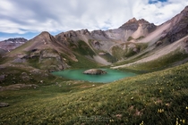 The alpine lakes display such beautiful and vibrant hues up high in the San Juan Mountains Colorado  OC IG - dan_peeters